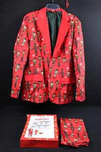 Dec 25th Holiday Party Nutcracker Suit Size Large (lights in suit not tested)