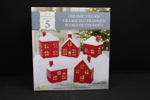 Costco Ceramic Village Set of 5 - Item 1487789