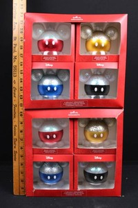 Hallmark Disney Mickey Mouse Holiday Ornaments (Lot of 8)