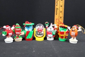M&ms Christmas Ornament Collection (Lot of 8) 3H