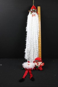 Christmas Santa Ornament & Plush Figures Mixed Lot