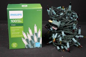 Philips 100-Count Clear Mini Lights and multi colored lights - IndoorOutdoor