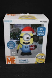 Minions Stuart Self-Inflating LED Christmas Decoration 3.5 FT