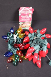 Adams Winter Wonders Christmas Light Strings - Multicolor & Red (Lot of 2)