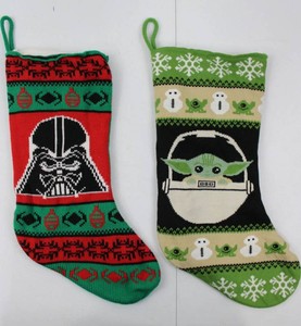 Star Wars Darth Vader & Grogu Christmas Stockings (Lot of 2)