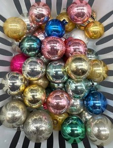 Vintage Shiny Brite Glass Christmas Ornaments Mixed Lot