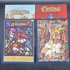 Vintage Christmas Literature & Art Annuals (Lot of 4)