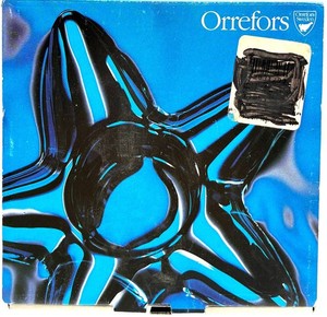 Orrefors Clear Glass Starburst Candle Holder