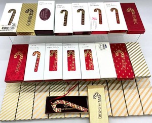 Wallace Silversmiths Candy Cane Christmas Ornament Collection (Lot of 27)