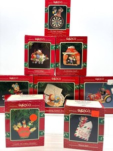 Enesco Christmas Collectibles in Original Boxes - Mixed Lot of 8