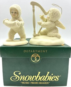 Department 56 Snowbabies Music From Heaven Figurine Set