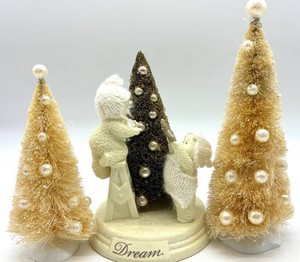 Department 56 Snow Babies Decorating the Tree Christmas Scene & Trees