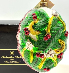 Christopher Radko Five Gold Rings Christmas Ornament 1997 - Limited Edition