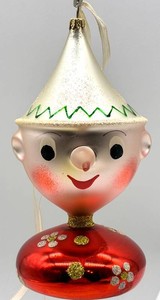 Christopher Radko Pinocchio Glass Christmas Ornament