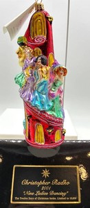 Christopher Radko 2001 Nine Ladies Dancing Ornament
