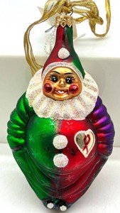Vintage 1997 Christopher Radko a Caring Clown AIDS Awareness Ornament