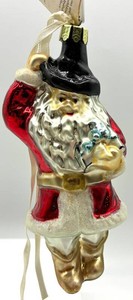 Christopher Radko Santa Christmas Ornament
