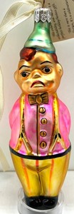 Christopher Radko Happy & Sad Double-Faced Clown Ornament