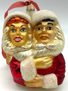 Christopher Radko Lucy and Desi Figural Christmas Ornament