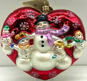 Christopher Radko Warm Hearted Wonder Christmas Ornament 2001