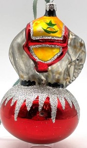 Christopher Radko Elephant Christmas Ornament