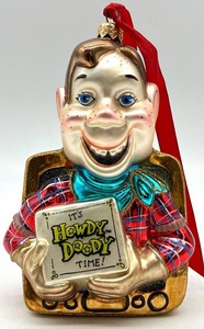 Vintage Kurt Adler Howdy Doody Glass Christmas Ornament