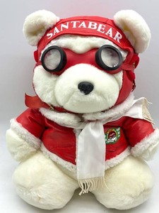 Vintage 1987 Santa Bear Plush With Original Santa Outfit