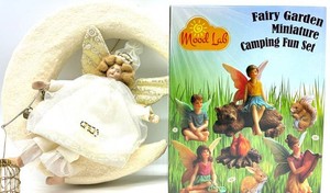 Wood Lab Fairy Set, Angel Ornament & Yule-Tide Bear Mixed Lot