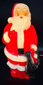 Vintage 1988 Empire Plastic Corp. Santa Blow Mold 13 Inches