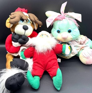 Midway Bear, Santa & Reindeer Plush Mixed Lot