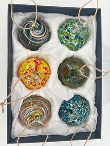 Colorful Art Glass Hanging Ornaments (Lot of 6) #1