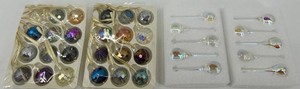 Iridescent Faceted Holiday Ornament Assortment