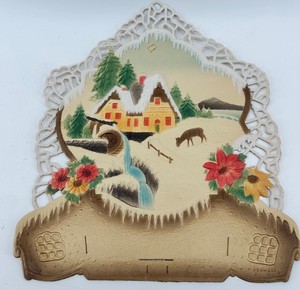 Winter Village Raised-Relief Wall Plaque 7815