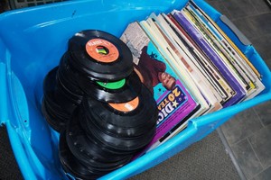 Assorted Vinyl Records and 45s