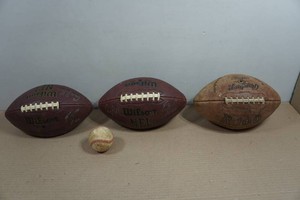 Signed Footballs and Baseball - Carl Eller