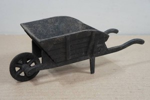 Vintage Cast Iron Wheelbarrow