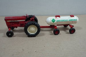 Cast Iron International Tractor with Ammonia Tank Trailer