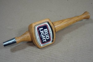 Wood Bud Light Tap Handle