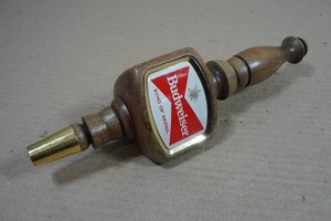 Wood Budweiser Tap Handle
