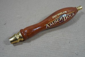 Wood Michelob Amber Bock Tap Handle
