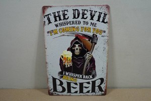 Novelty Metal Sign - Devil