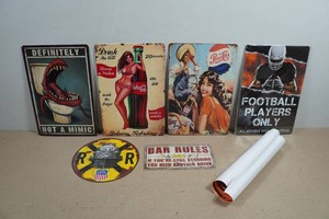 Assorted Novelty Metal Signs