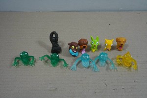 Vintage Finger Puppet Monster Toys and Ugliest Pet Shop Figures