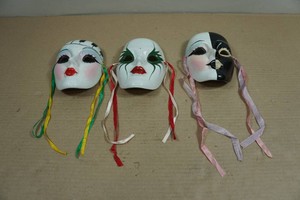 Decorative Painted Porcelain Masks
