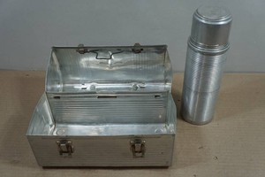 Vintage Metal Lunch Box and Thermos
