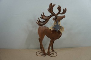 Metal Reindeer Dcor