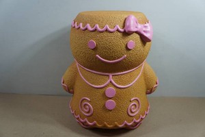 Pink Gingerbread Girl Stool