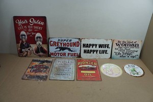 Assorted Novelty Metal Signs