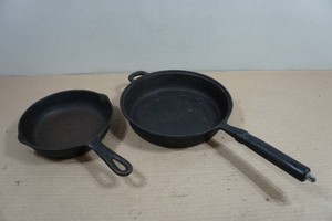 Cast Iron Skillets - 8 and 10