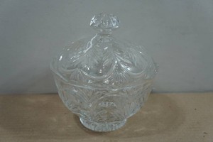 Vintage Cut Lead Crystal Candy Dish